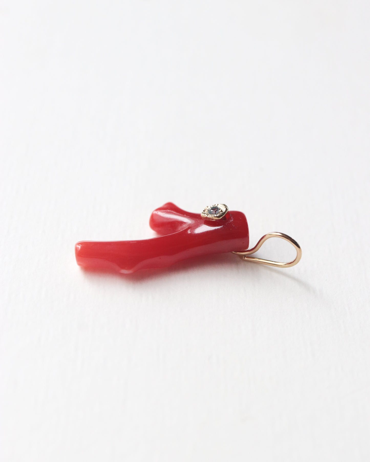 Flat Necklace - Coral -