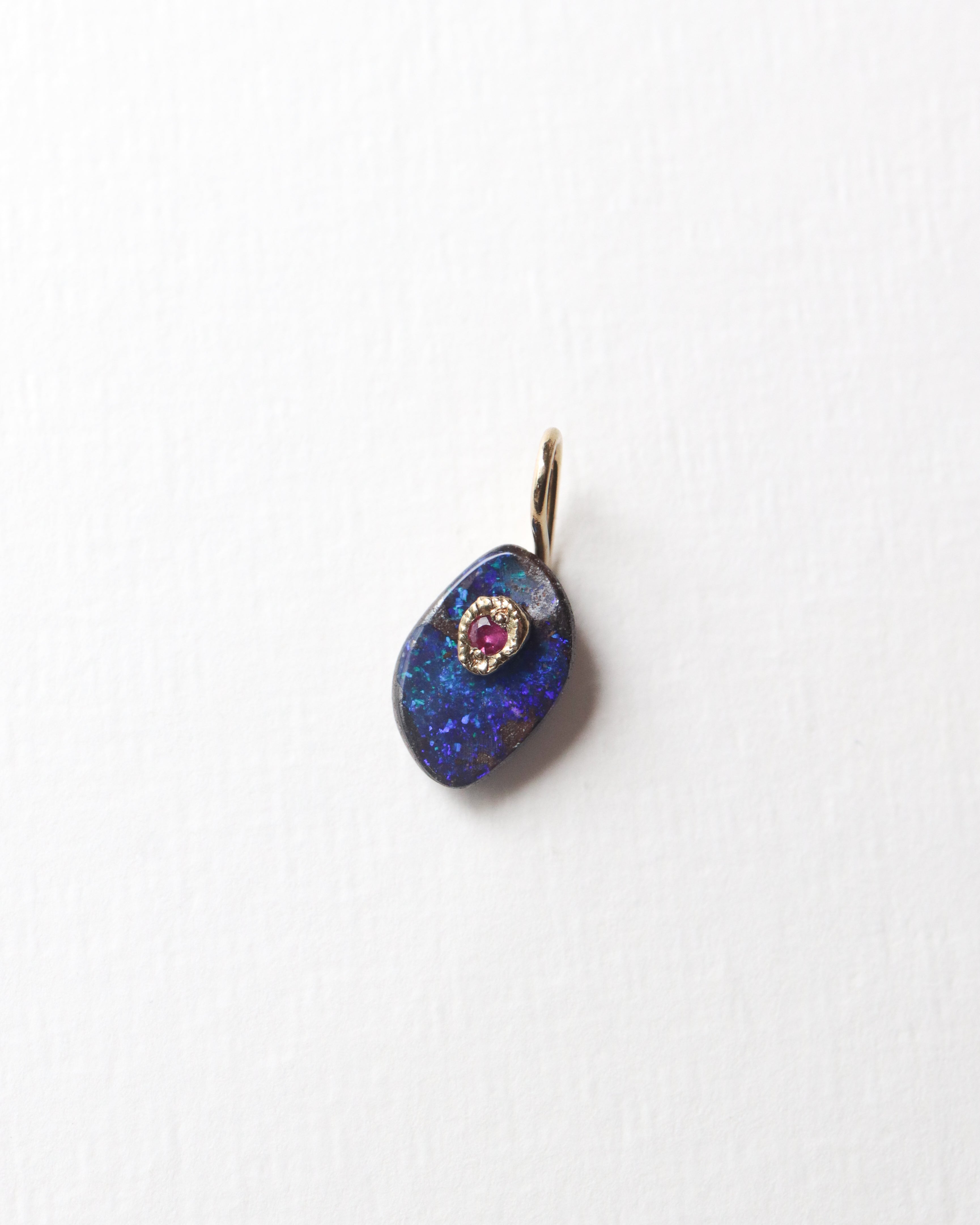 Flat Necklace - Boulder Opal -