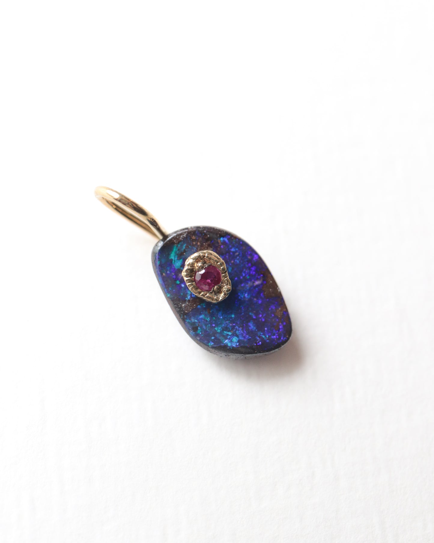 Flat Necklace - Boulder Opal -