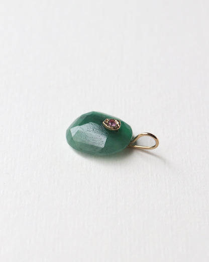 Flat Necklace - Emerald -