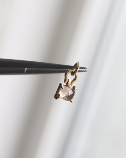 HorseShoe Prong Necklace - Diamond -