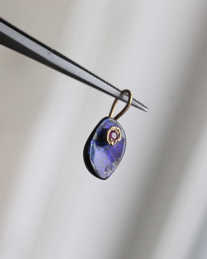 Flat Necklace - Boulder Opal -