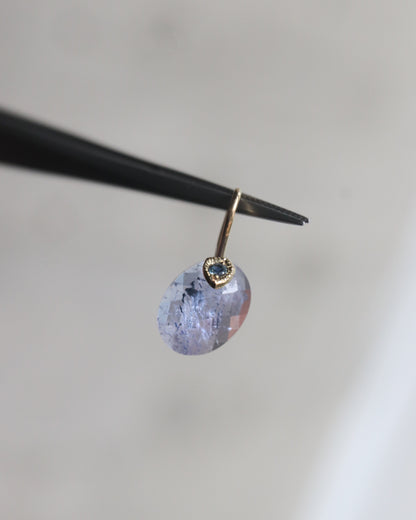 Flat Necklace - Tanzanite -