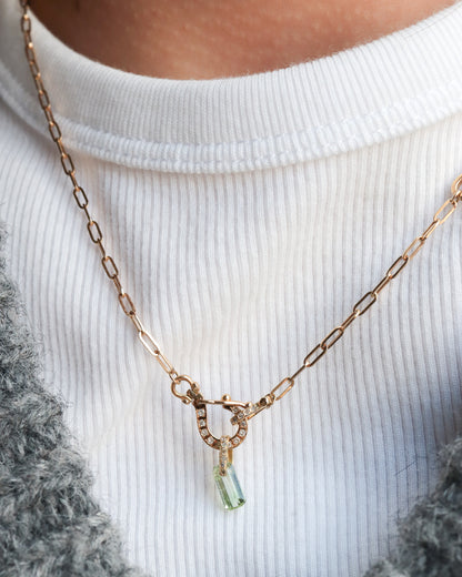 Hibiki Necklace Top - Green Garnet -