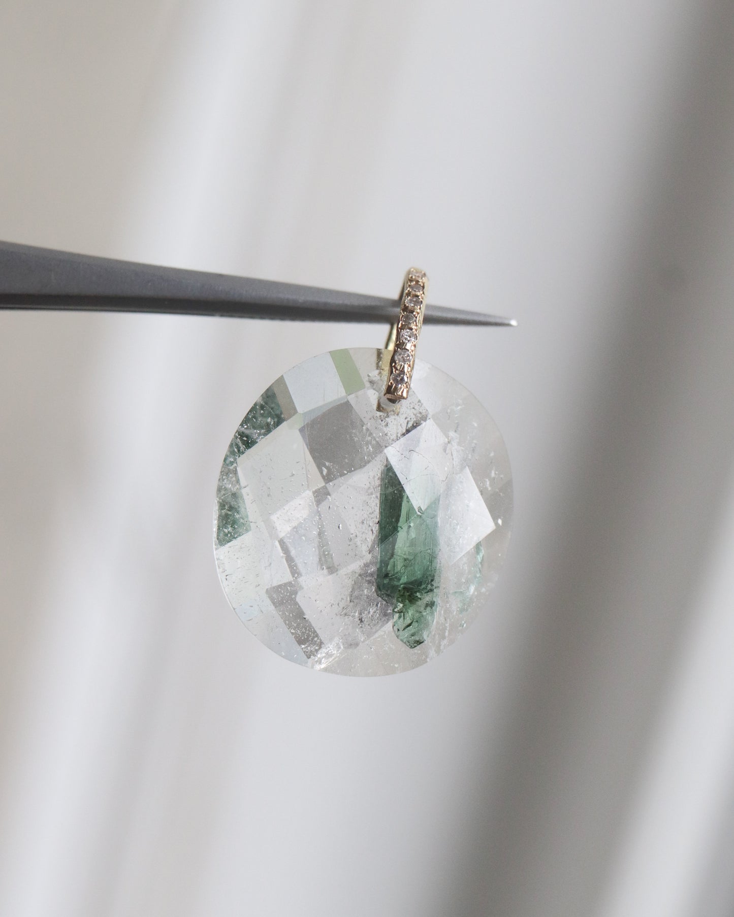 Hibiki Stone Necklace - Tourmaline In Quartz -