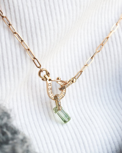 Hibiki Necklace Top - Green Garnet -