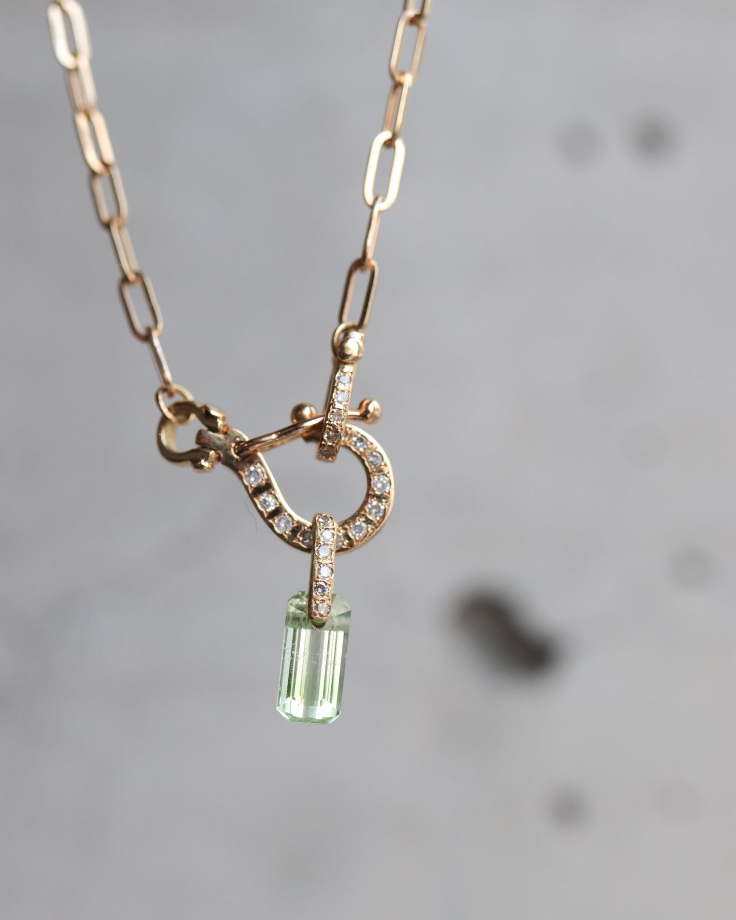 Hibiki Necklace Top - Green Garnet -