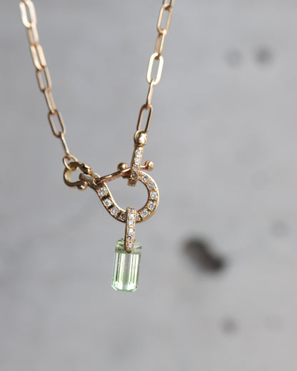 Hibiki Necklace Top - Green Garnet -