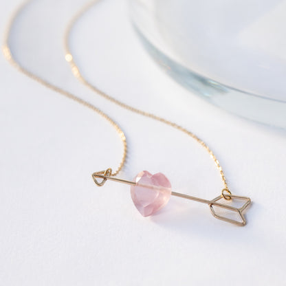 【限量】Zukyun 项链 - 玫瑰石英 -