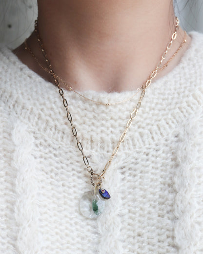 Flat Necklace - Boulder Opal -