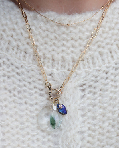 Flat Necklace - Boulder Opal -