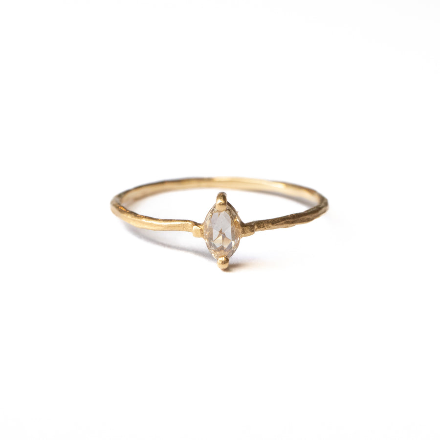 Prong Ring - Brown Diamond -