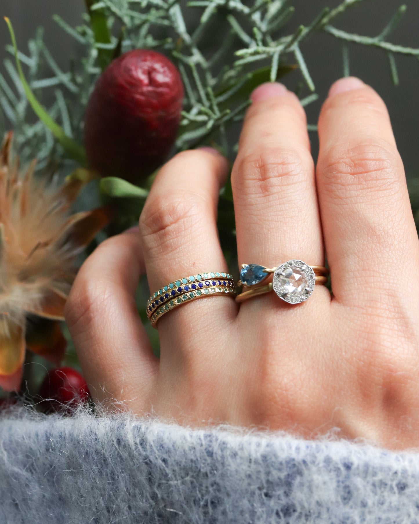 【Limited Item】Hibiki Ring - Turquoise -