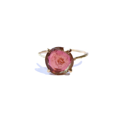 Flat Ring - Bicolor Tourmaline -