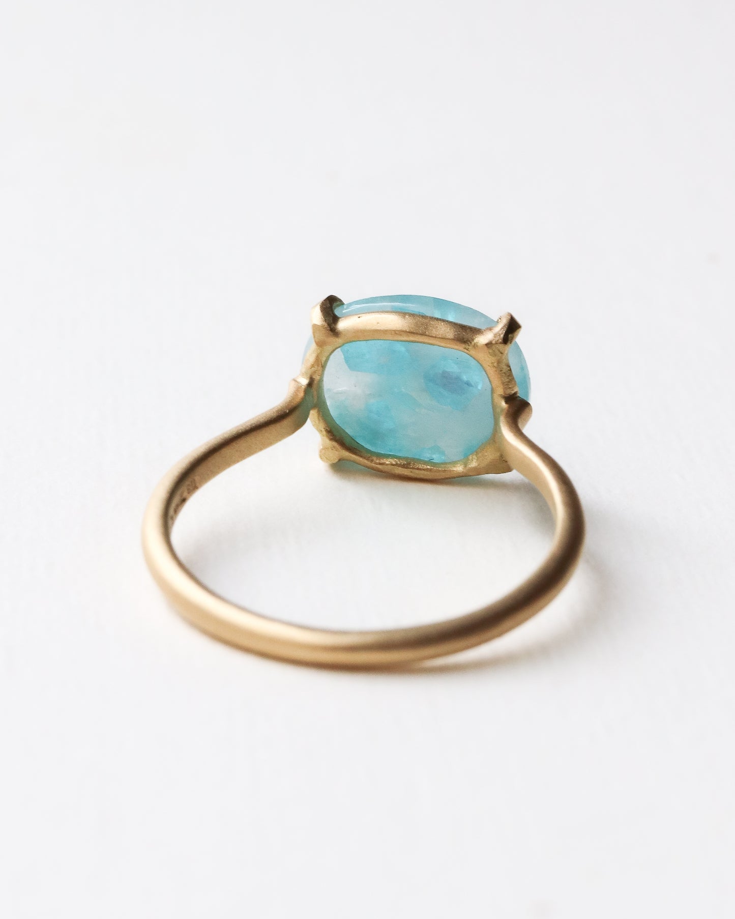 Prong Ring - Paraiba Tourmaline Matrix -