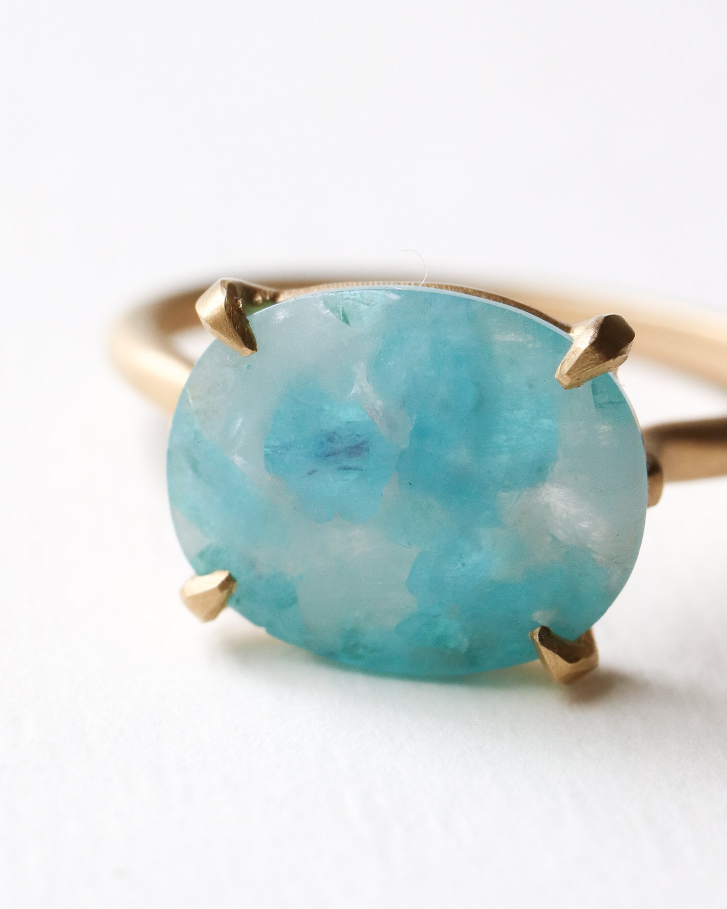 Prong Ring - Paraiba Tourmaline Matrix -