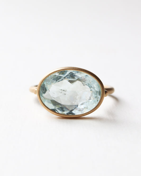 Collet Ring - Aquamarine -