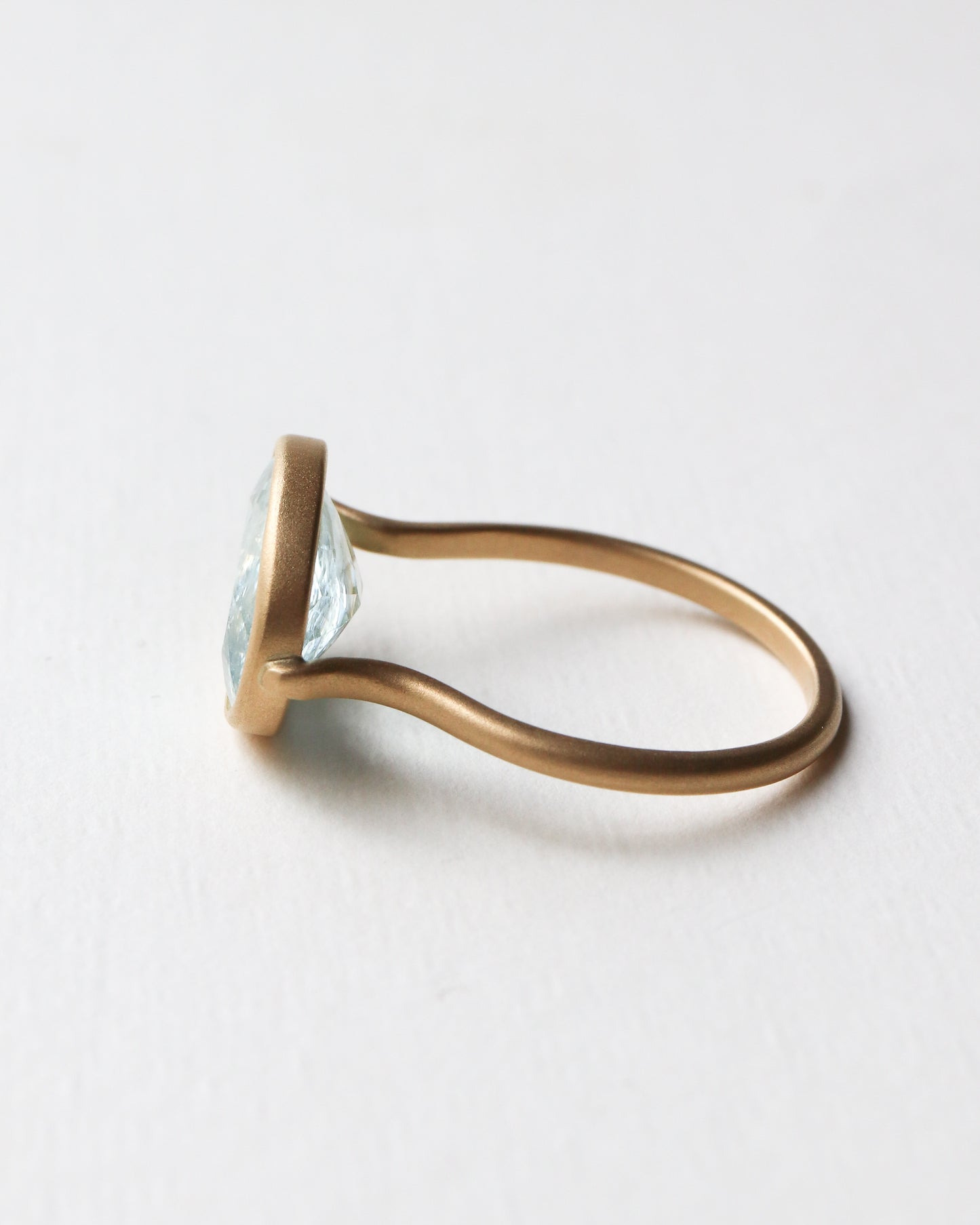 Collet Ring - Aquamarine -