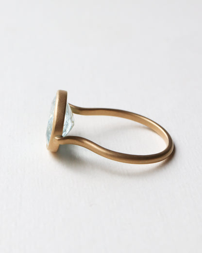 Collet Ring - Aquamarine -