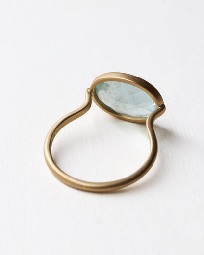 Collet Ring - Aquamarine -