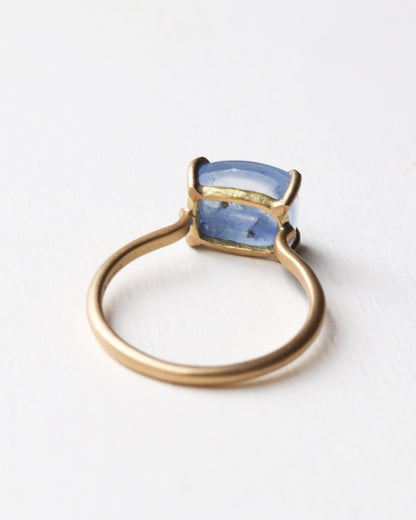 Prong Ring - Dumortierite in Quartz -