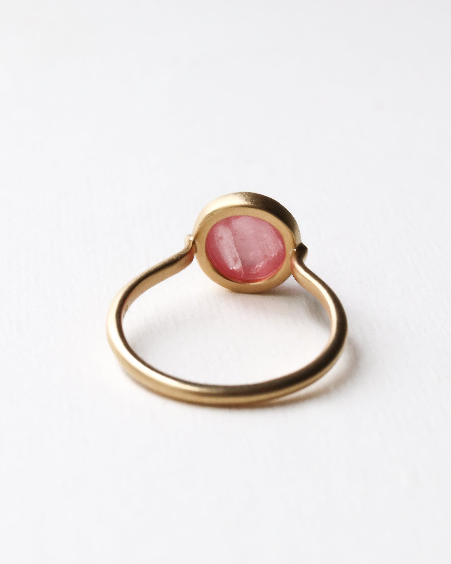 Collet Ring - Rhodochrosite -