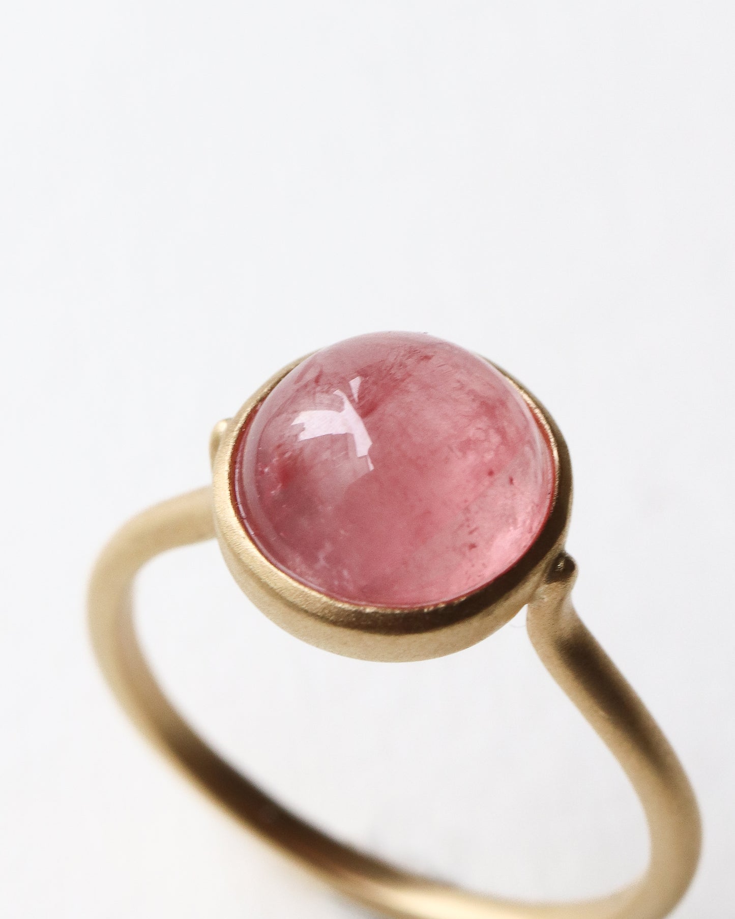 Collet Ring - Rhodochrosite -