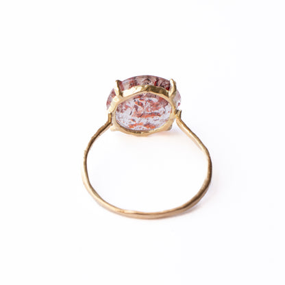 Flat Ring - Strawberry Quartz -