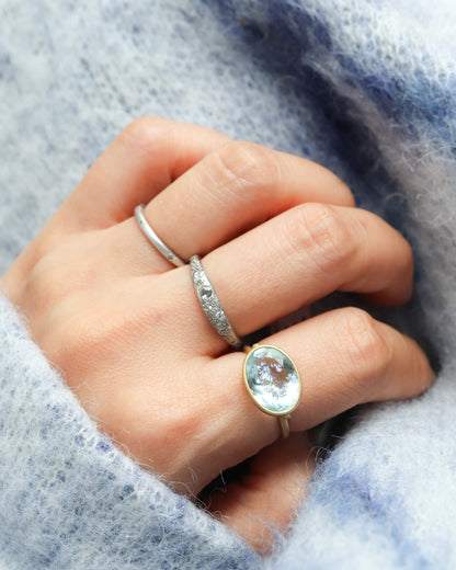 Collet Ring - Aquamarine -