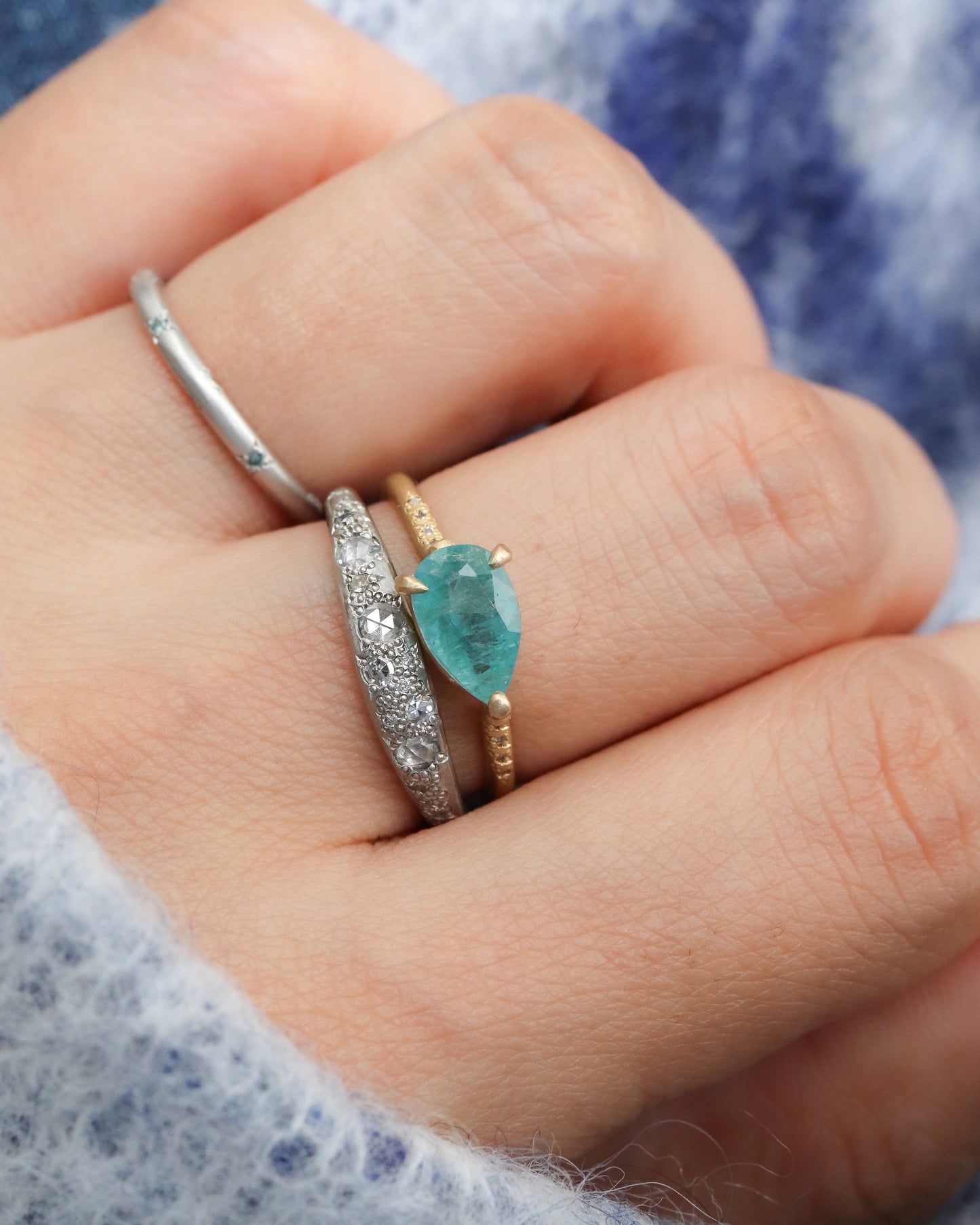 Prong Ring - Grandidierite -