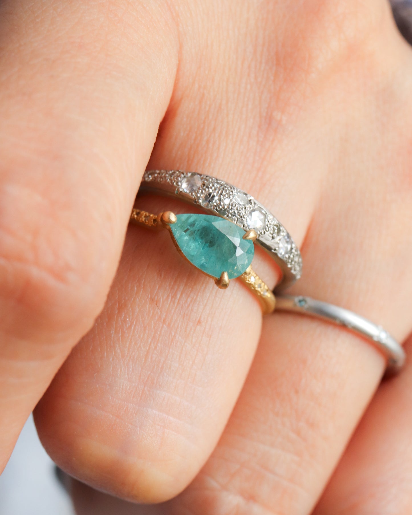 Prong Ring - Grandidierite -