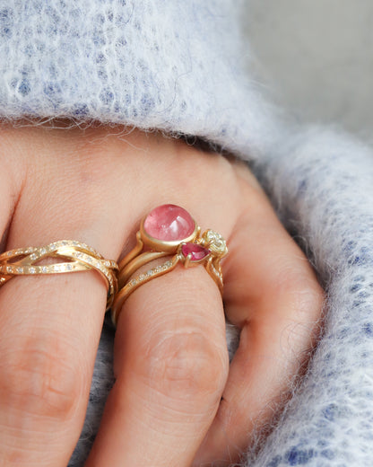 Collet Ring - Rhodochrosite -
