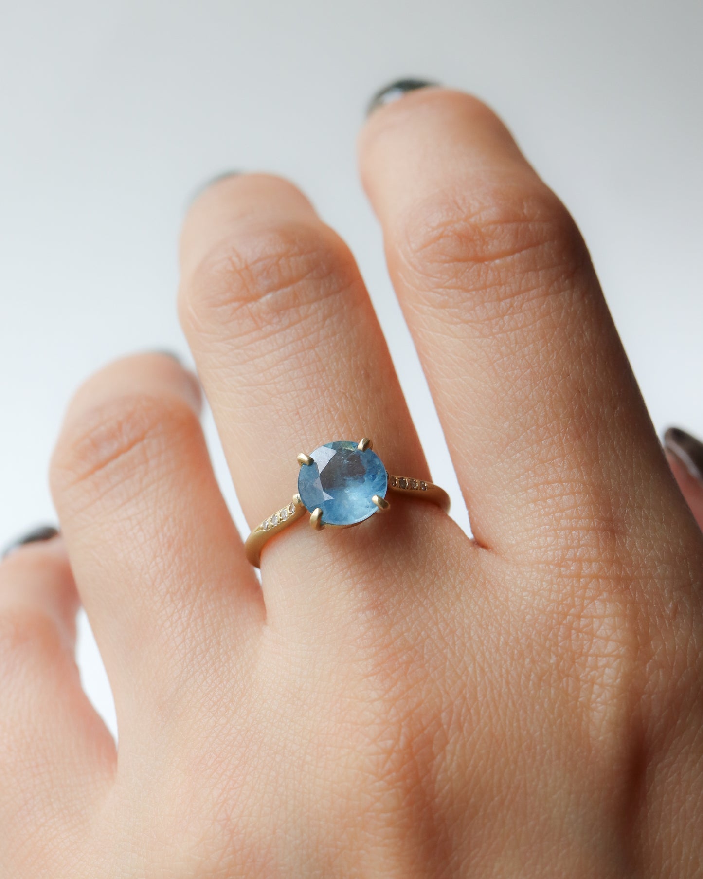 Prong Ring - Aquamarine -