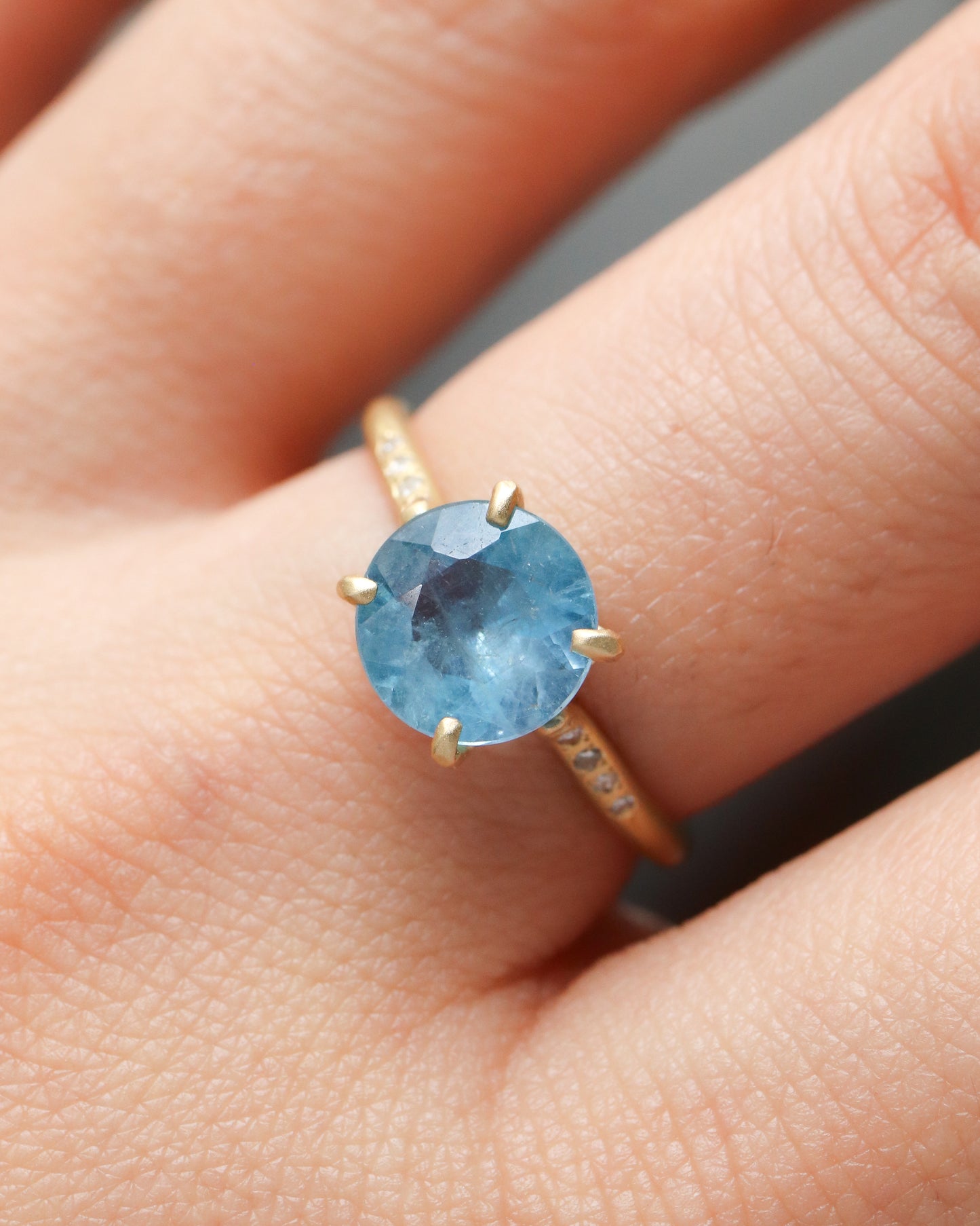Prong Ring - Aquamarine -