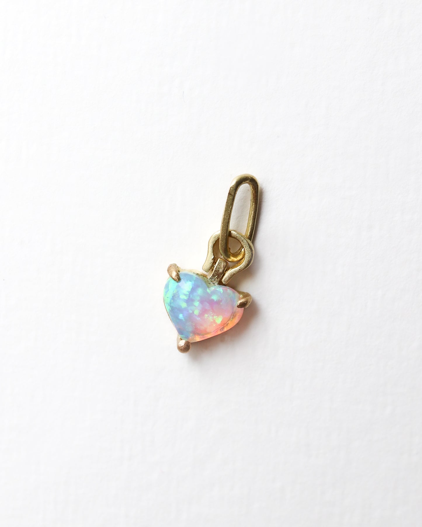 HorseShoe Prong Necklace - Opal -