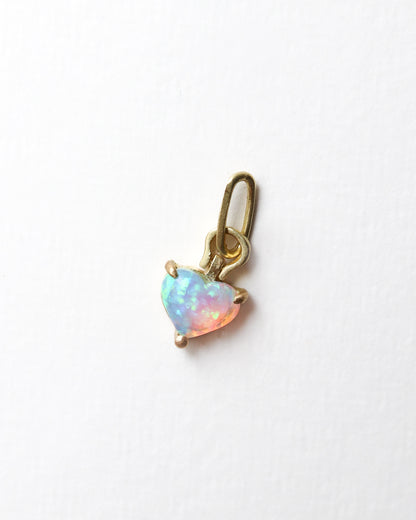 HorseShoe Prong Necklace - Opal -