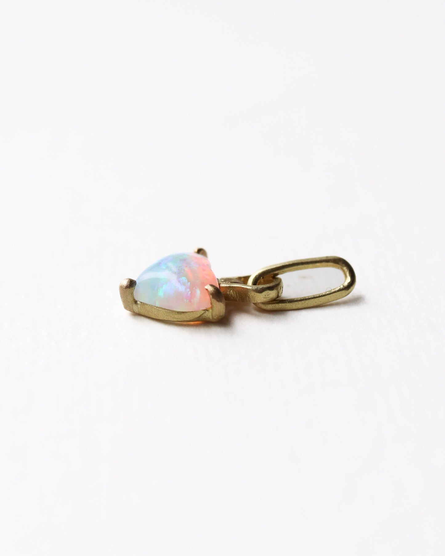 HorseShoe Prong Necklace - Opal -