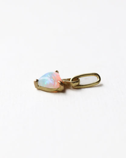 HorseShoe Prong Necklace - Opal -