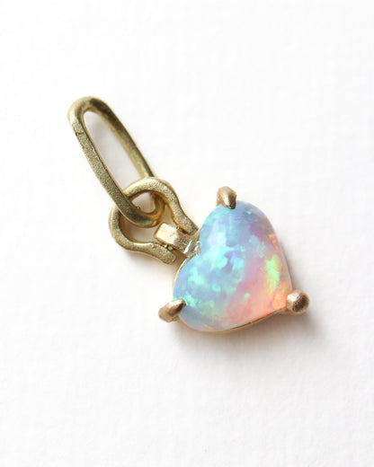 HorseShoe Prong Necklace - Opal -