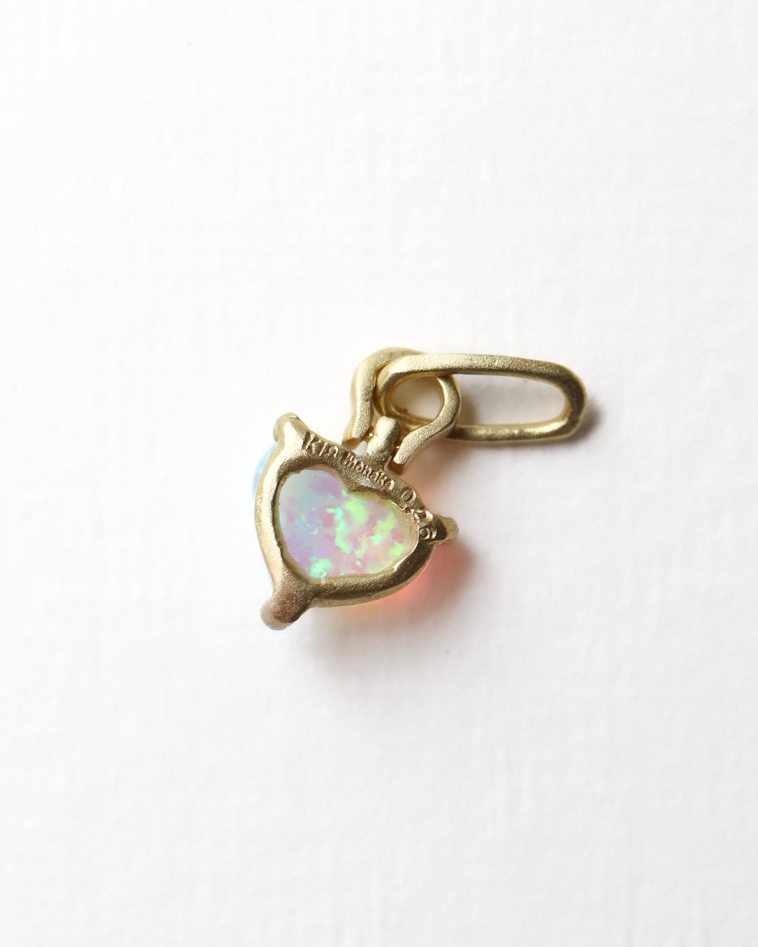 HorseShoe Prong Necklace - Opal -