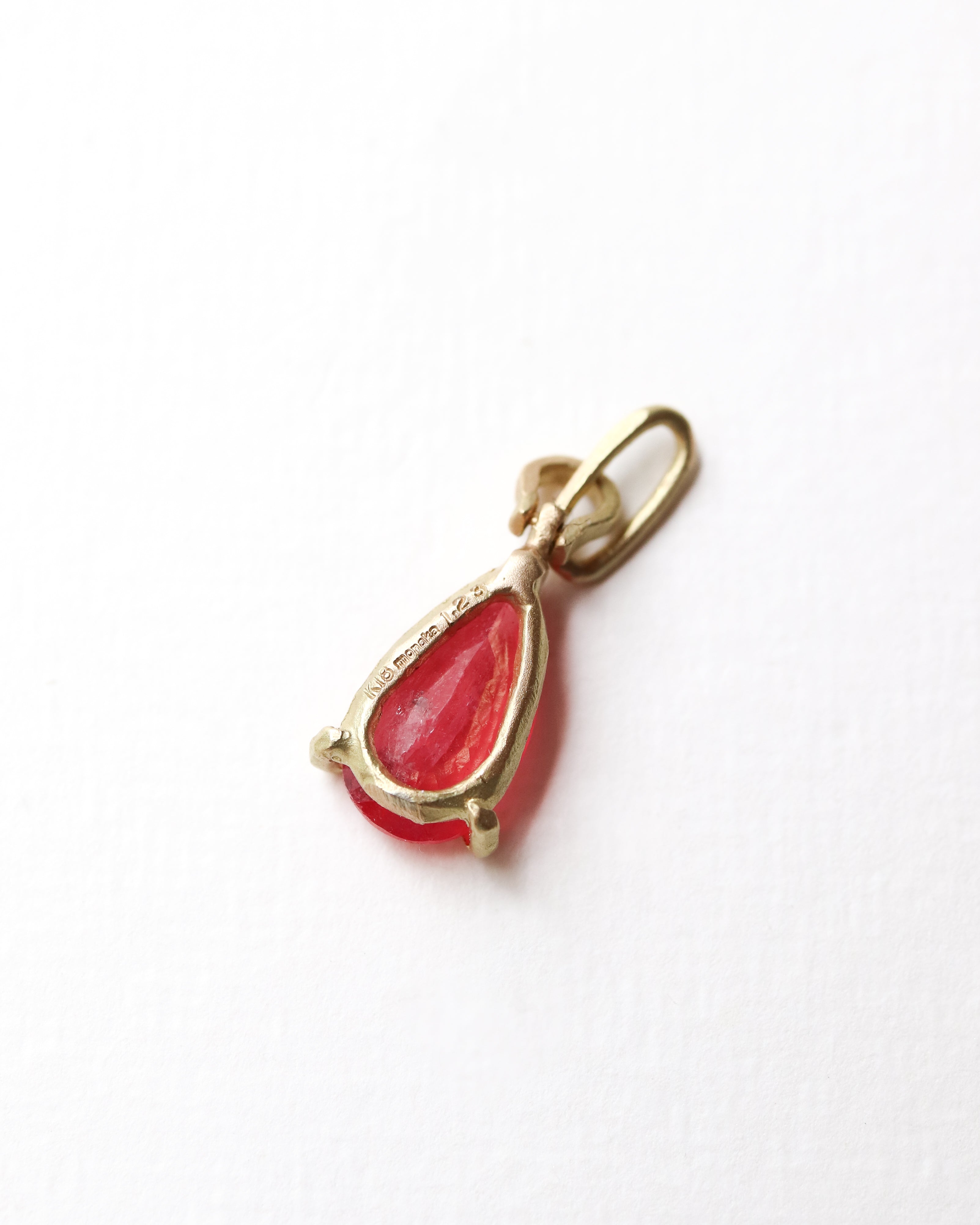 HorseShoe Prong Necklace - Rhodonite -