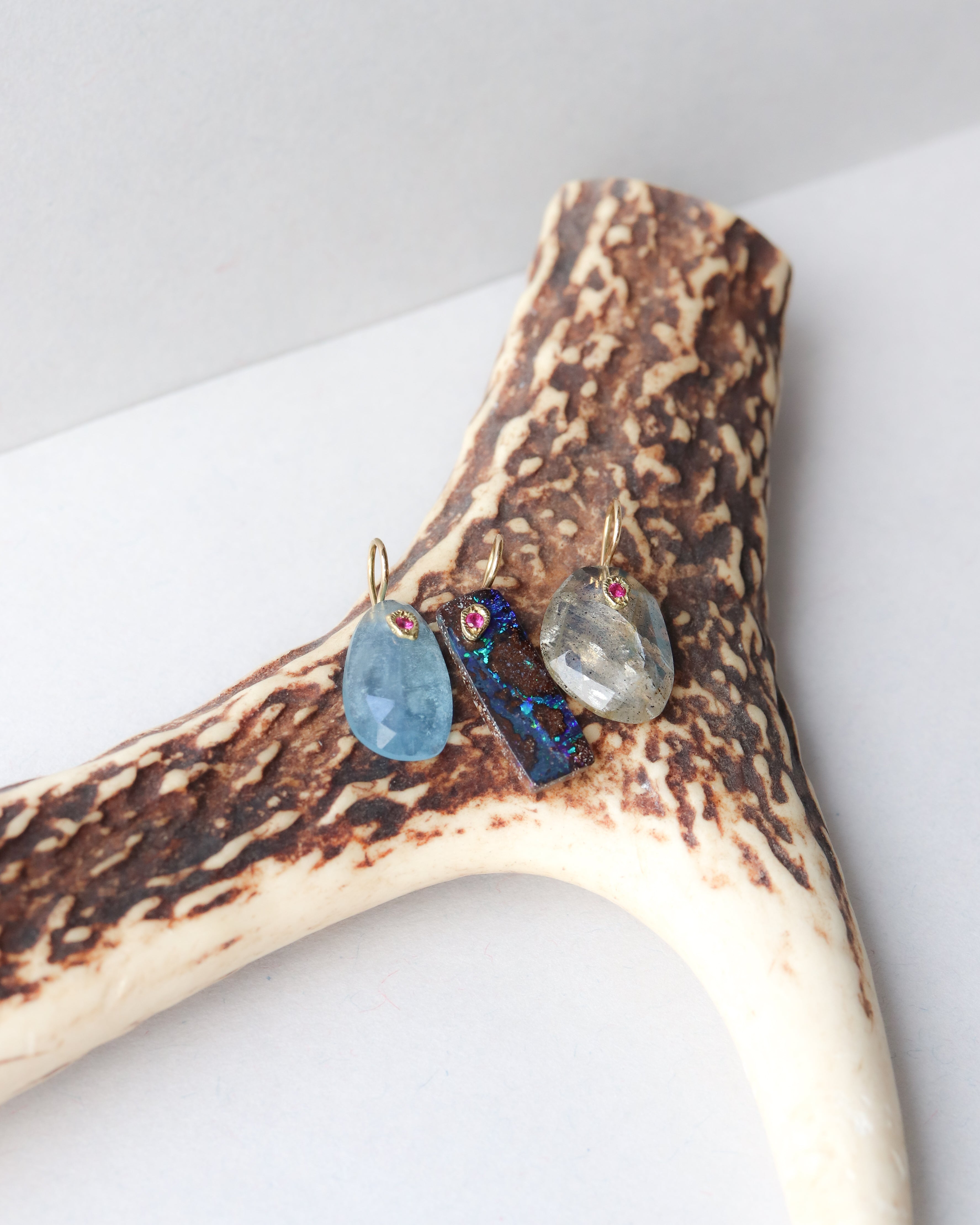 Flat Necklace - Boulder Opal -
