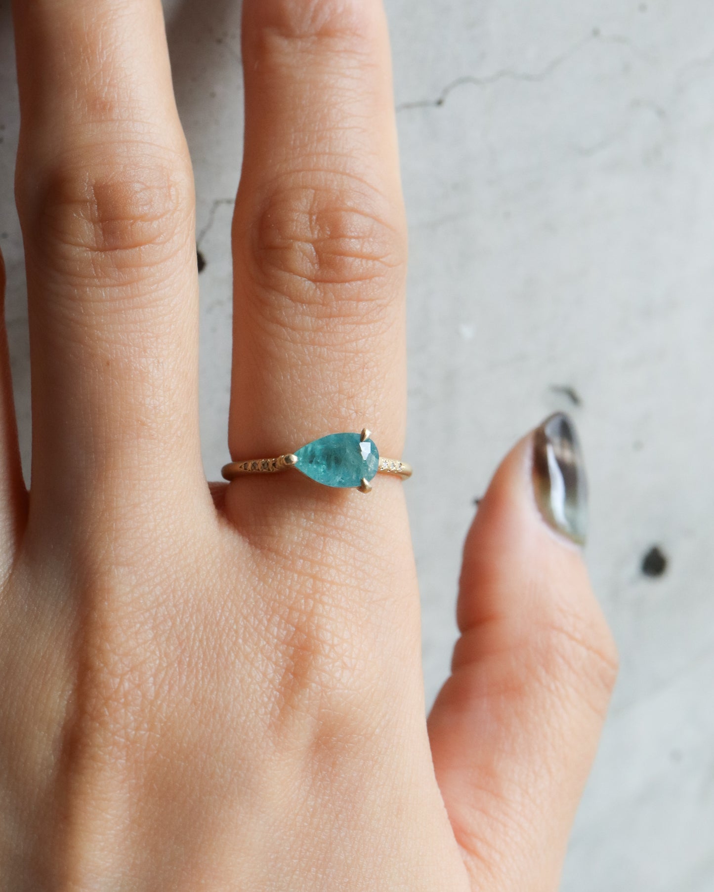 Prong Ring - Grandidierite -