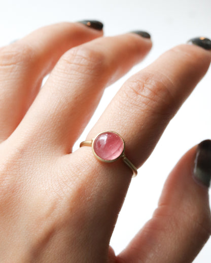 Collet Ring - Rhodochrosite -