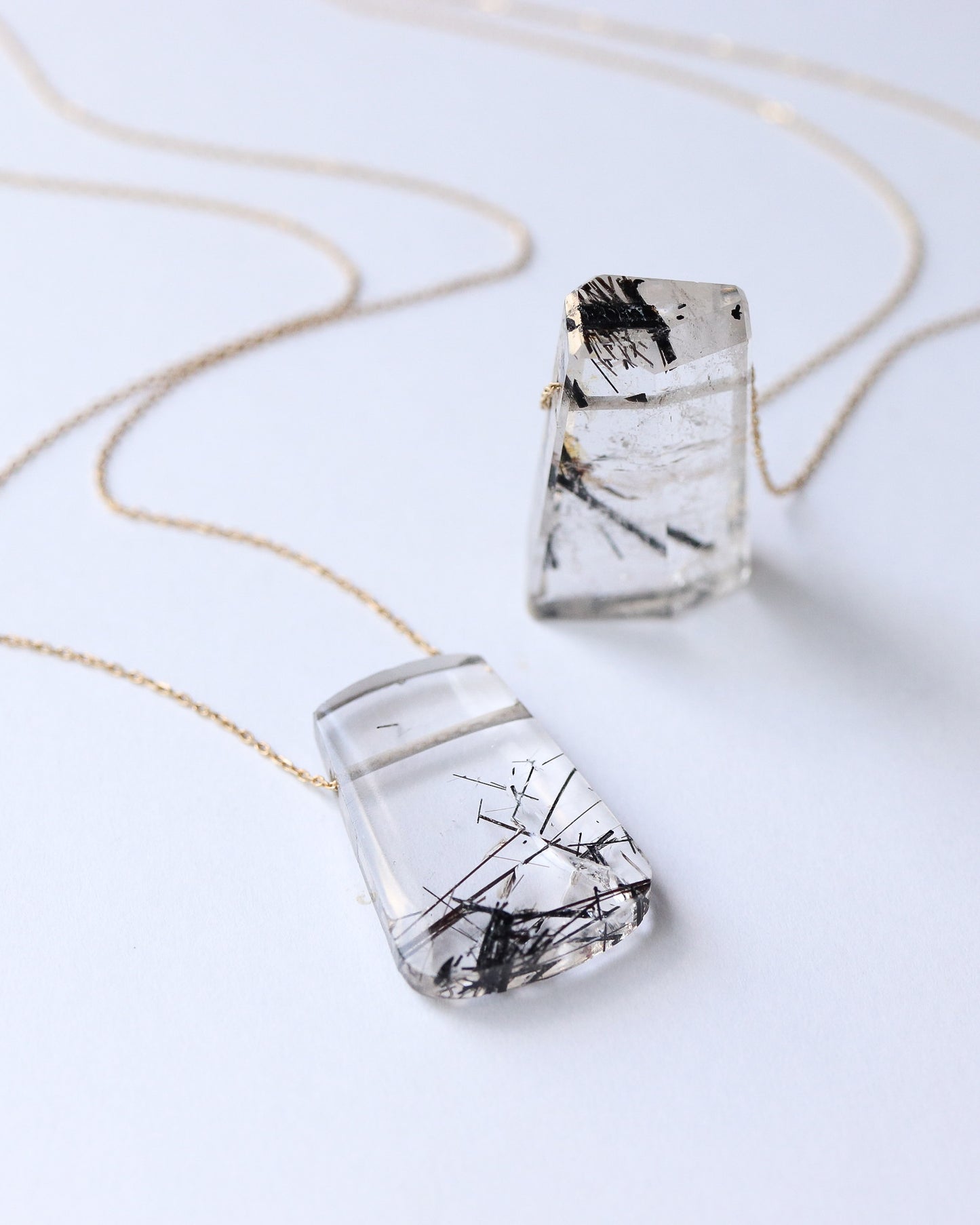 Rock Necklace - Tourmalinated Quartz -