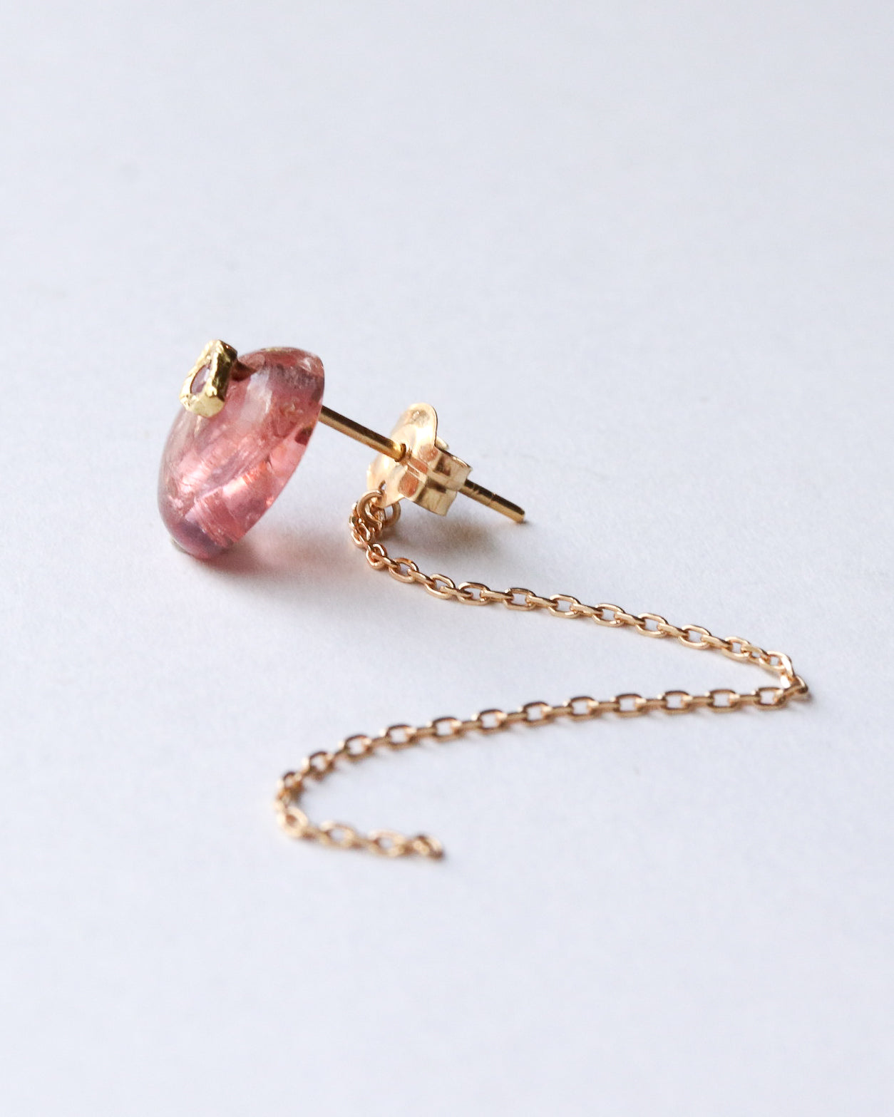 Flat Pierced Earring - Spinel -