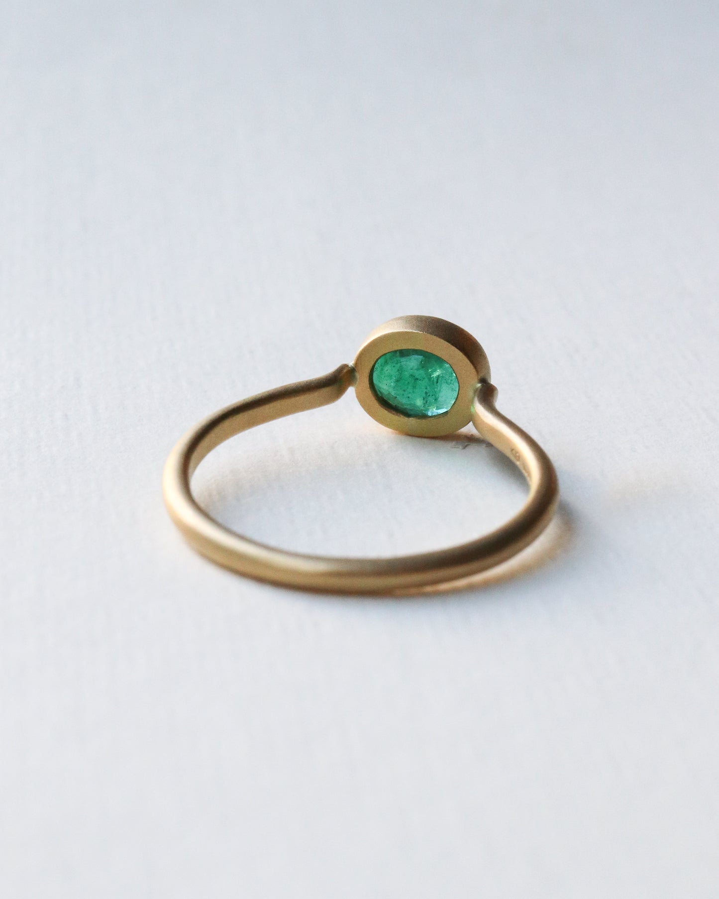 Milgrain Ring - Emerald -