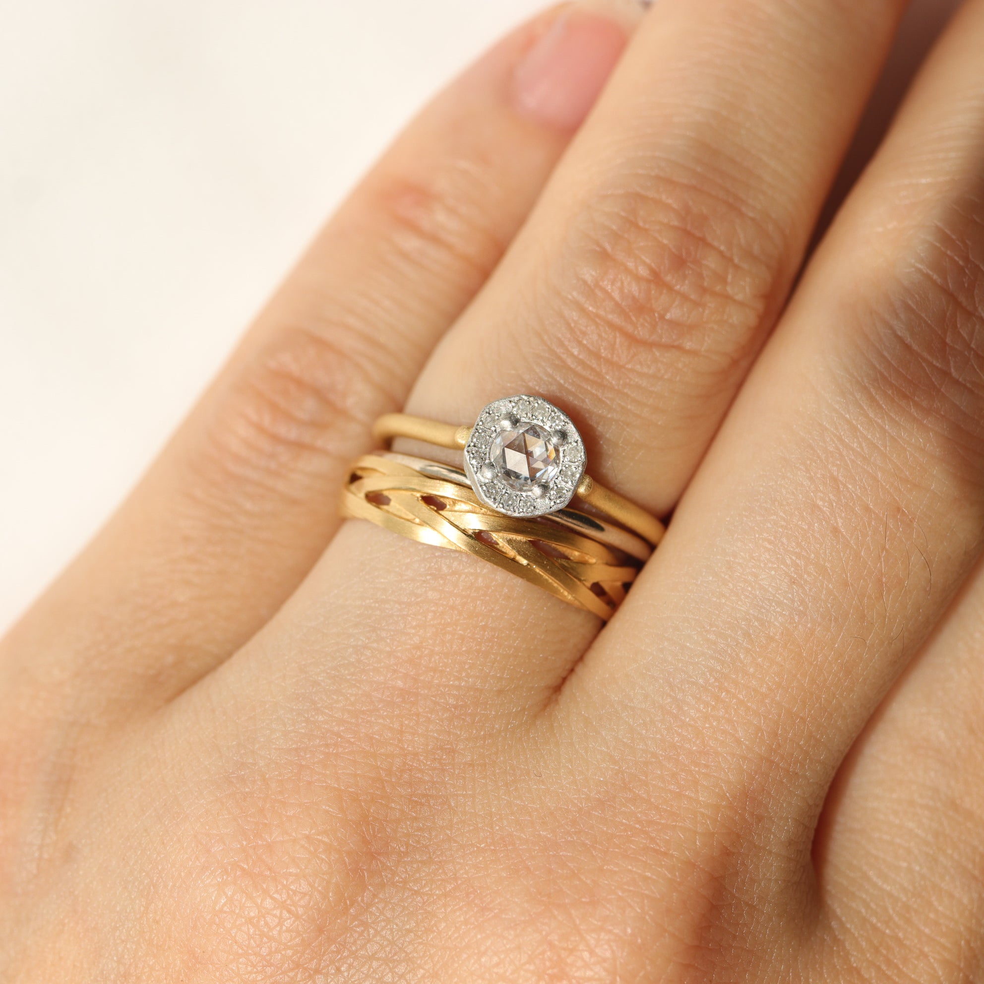 String Ring Narrow - K18YG -
