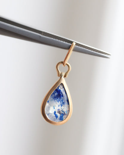 HorseShoe collet Necklace - Sodalite -