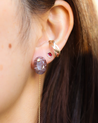 Flat Pierced Earring - Superseven -